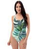 all over print one piece swimsuit white front 65daa1b5b1a68 | Bikini Junction