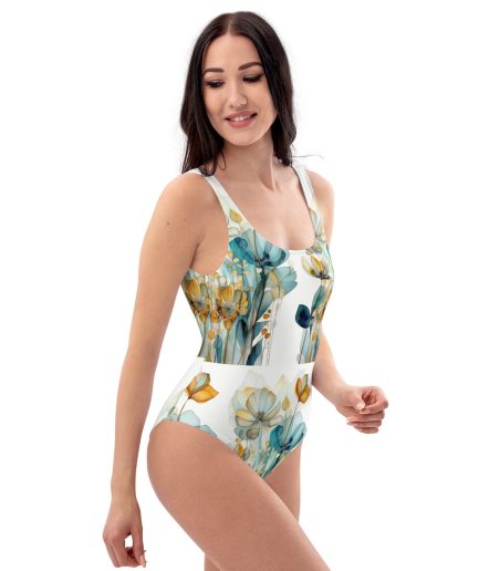 all over print one piece swimsuit white right 669bb1d30b9ad | Bikini Junction