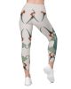 all over print recycled crossover leggings with pockets white back 669b45162849a | Bikini Junction