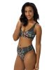 all over print recycled high waisted bikini white left front 669bb31e03eae | Bikini Junction