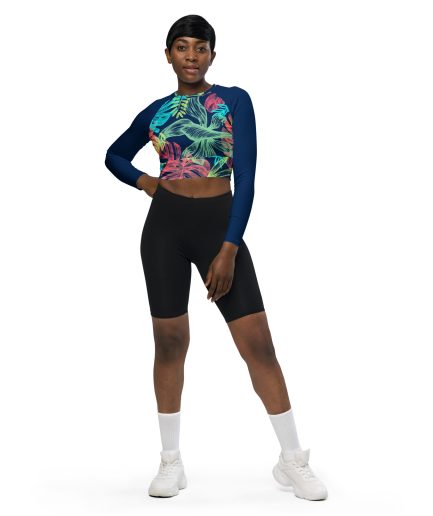 RadiantRush Long-sleeve Crop Top