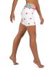 all over print yoga shorts white right 669f441f5104e | Bikini Junction
